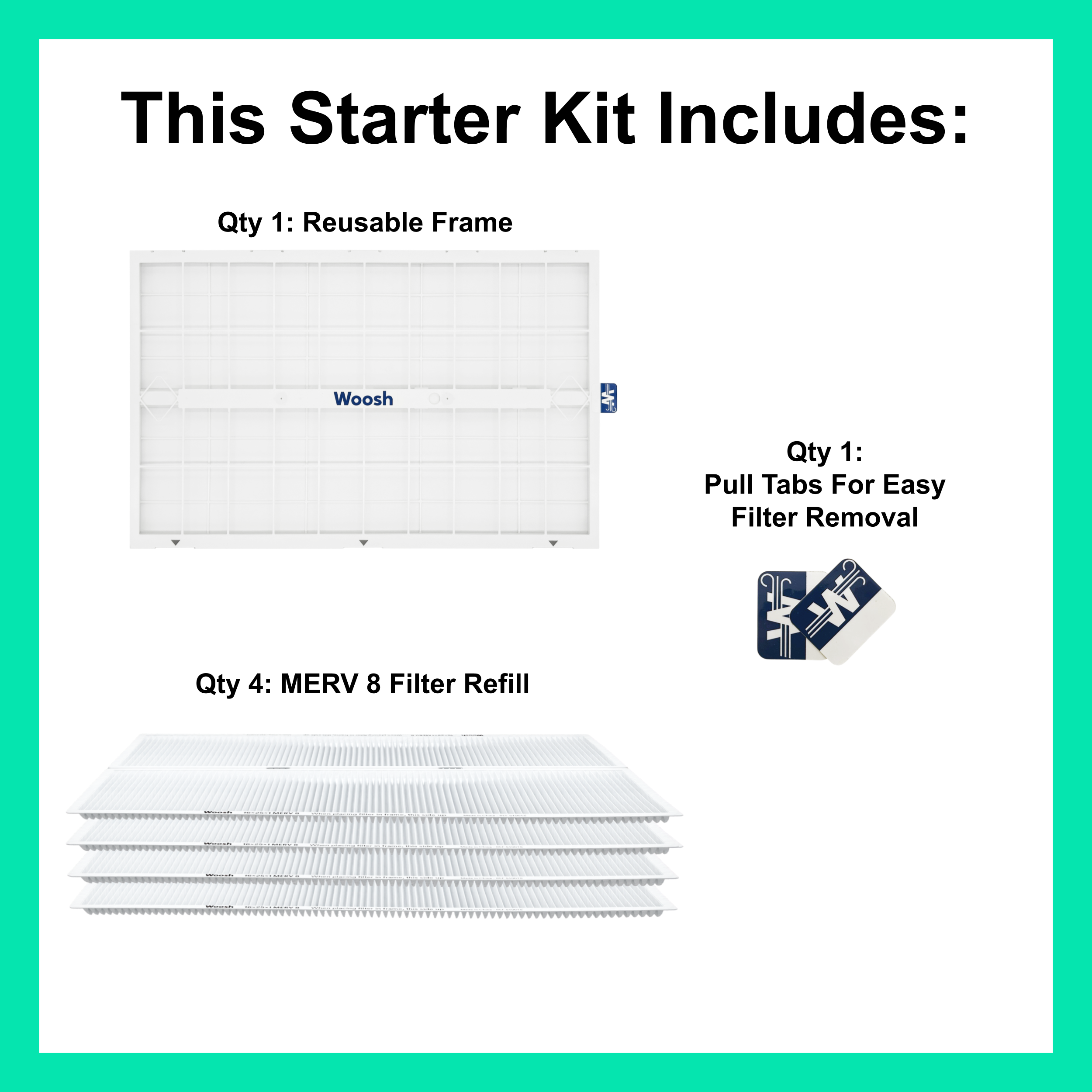 Smart-Ready Starter Kit MERV 8 (4-Pack)